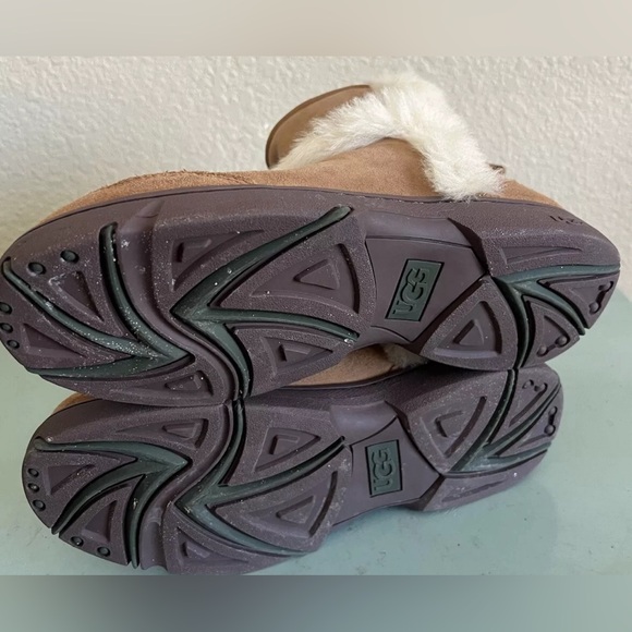 UGG Sunburst Mini Chestnut W-1130728-CHE 10 Shearling Boots - Picture 12 of 14